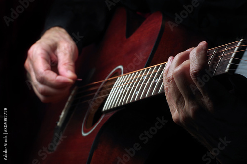 Playing An Acoustic Guitar Guitarist Hands And Guitar Close Up Wall Mural Oleksii Playing An Acoustic Guitar Guitarist Hands And Guitar Close Up Wall Mural Oleksii