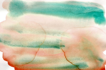 background watercolor painting spot abstract pink blue