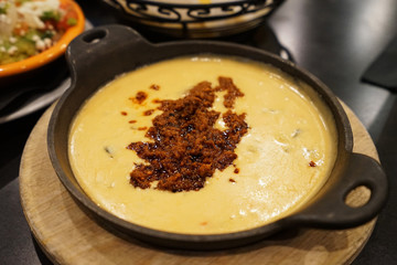 Close up Cheese Beef and Bacon Rotel dip