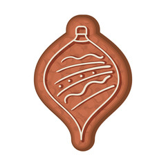 Merry christmas sphere cookie vector design