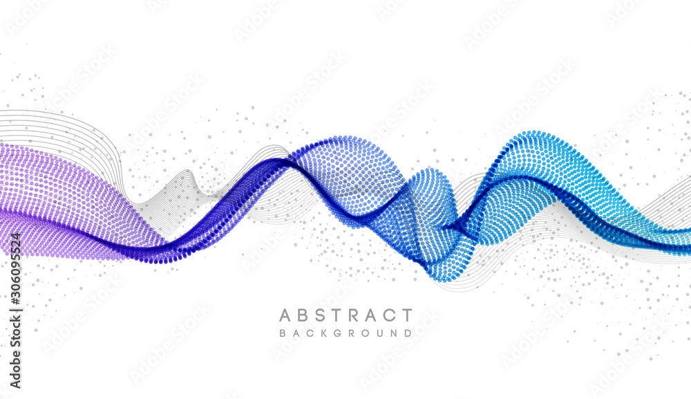 Aufkleber Moving colorful abstract background. Dynamic Effect. Vector Illustration. Design Template.