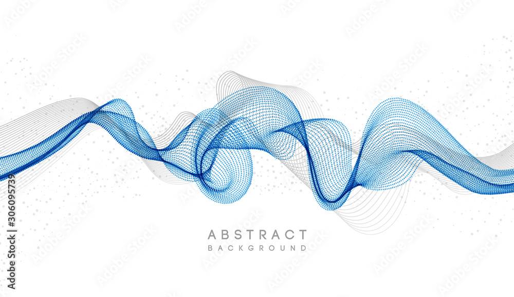 Aufkleber Moving colorful abstract background. Dynamic Effect. Vector Illustration. Design Template.