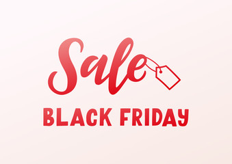 Sale black friday hand drawn lettering