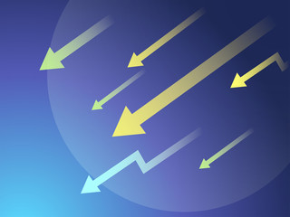 Decrease-lower arrows background vector.
