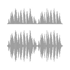 Audio technology, music sound waves vector icon