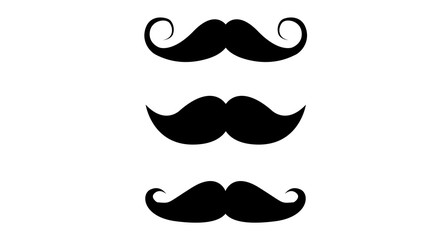 set of different mustaches