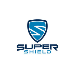 Simple Shield Letter S, icon Logo Template