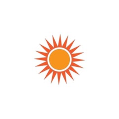 Sun logo vector illustration template