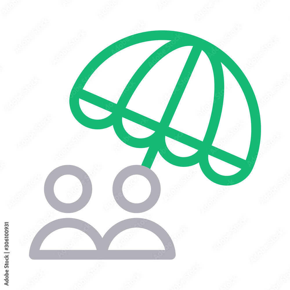 Sticker umbrella