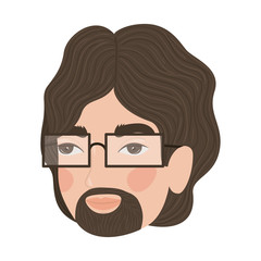 Cute man cartoon drawing vector design