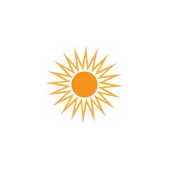 Sun logo vector illustration template