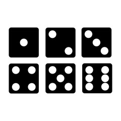 dice icon vector design symbol