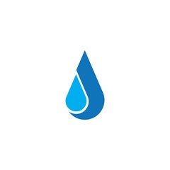 Water drop logo vector template illustration