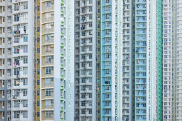 Hong Kong Buildings with landscape 