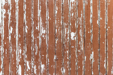 Corrugated wooden background. Dirty old weathered wooden plank wall. Outdoor terrace flooring