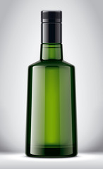 Glass bottle on Background. Stopper. 