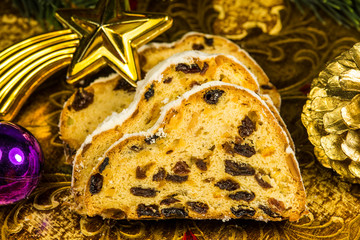Christmas stollen, typical German bakery