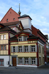 Fototapeta na wymiar Gebäude in Appenzell, Schweiz