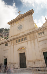 Fototapeta premium old church tower in italy
