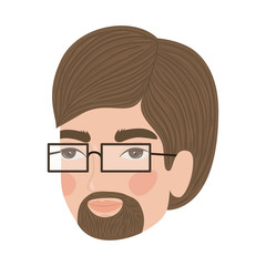 Cute man cartoon drawing vector design