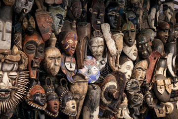 African masks on sale