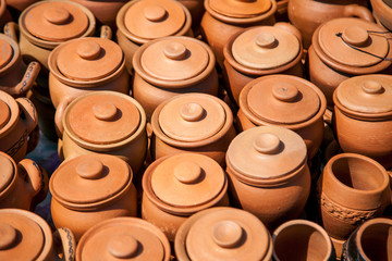 pottery in the store