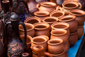 pottery in the store