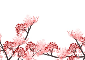 Obraz na płótnie Canvas flower background with dot color 