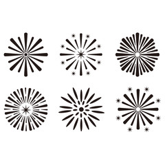 firework icon vector design symbol