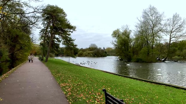 Passeggiata romantica a Saint Albans UK