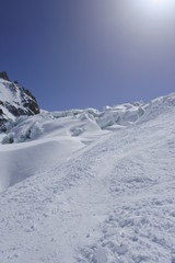 glacier in alps
