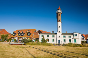 Fototapeta na wymiar Timmendorf, lighthouse, harbour, Poel Island, Mecklenburg-Western Pomerania,germany,europe