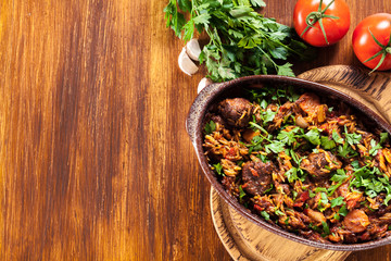 Giouvetsi - Greek beef and orzo stew