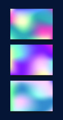 Fototapeta premium Collection Colorful and blurred gradient template