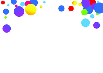 Orange Dot Celebration Texture. Flying Polka Banner. Decoration Background. Green Dot Decoration Texture. Circle Christmas Card.