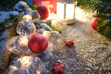 Fototapeta na wymiar Christmas holidays background with copy space for your text