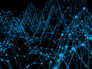 network connection Futuristic background network technology concept