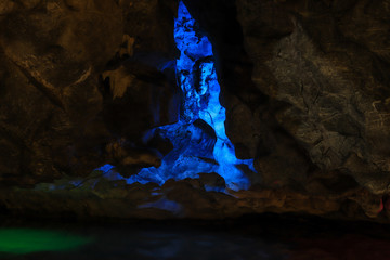 The atmosphere inside the cave