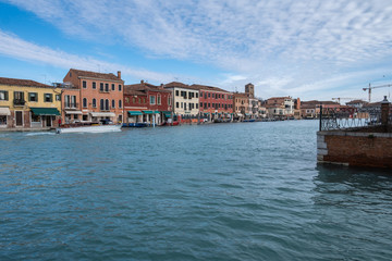 Obraz premium Colored buildings at Venice, Italy