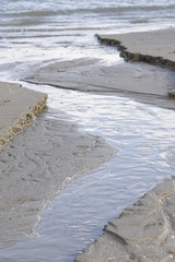 la rivière de la plage