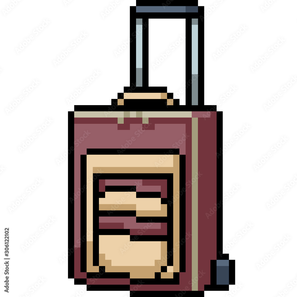 Wall mural vector pixel art drag bag