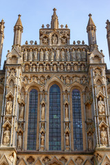 Fototapeta na wymiar The medieval Cathedral at Wells in Somerset, England