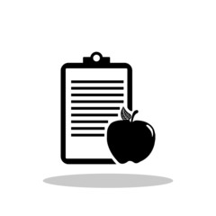 Healthy Diet icon in flat style. Diet / Weight Loss symbol for your web site design, logo, app, UI Vector EPS 10.