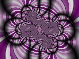 Flowery abstract purple background