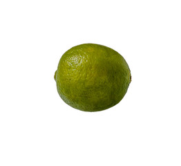 juicy fresh lime isolated on white