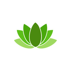 yoga logo icon, lotus flower icon vector design symbol
