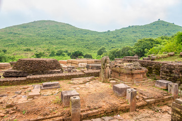 Fototapeta na wymiar View at the ruins of Udayagiri Buddhist Complex - Odsiha,India