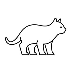 Cat line icon. Icon design. Template elements