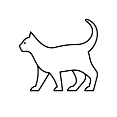 Cat line icon. Icon design. Template elements