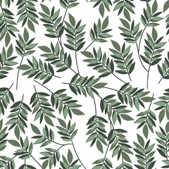 Fototapeta na wymiar Isolated leaves background vector design